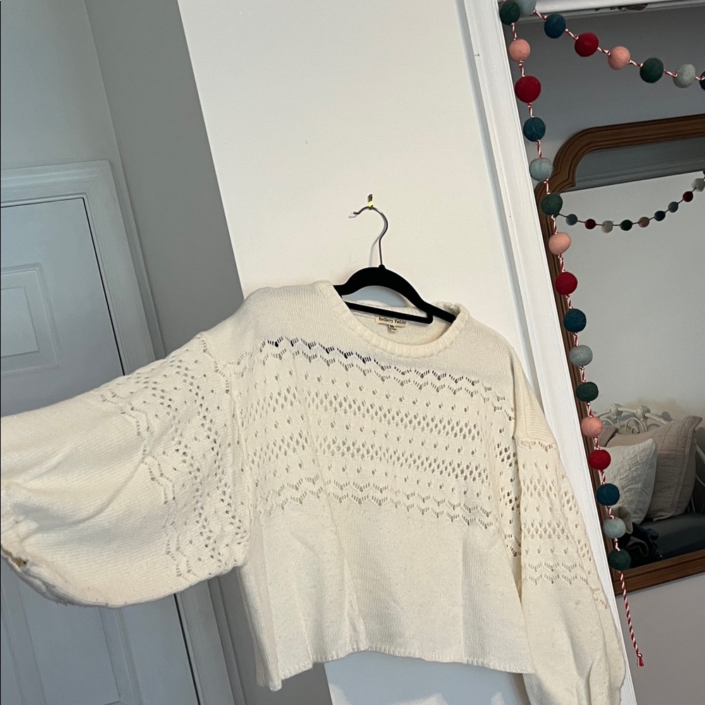 Chic Cream Knit Sweater